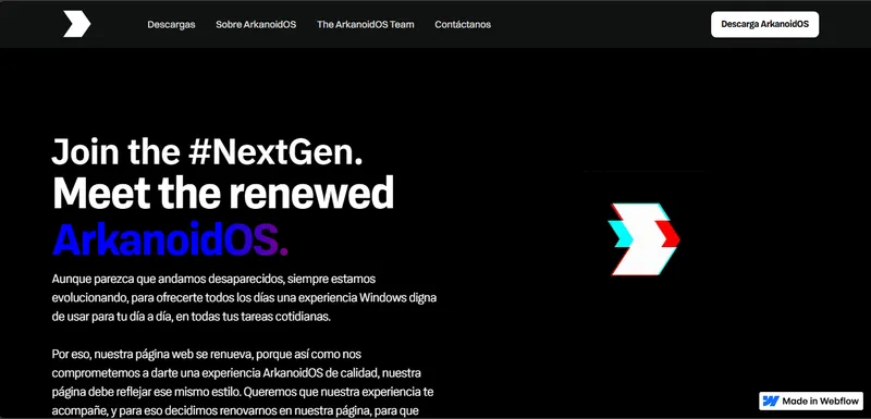 Página web de ArkanoidOS