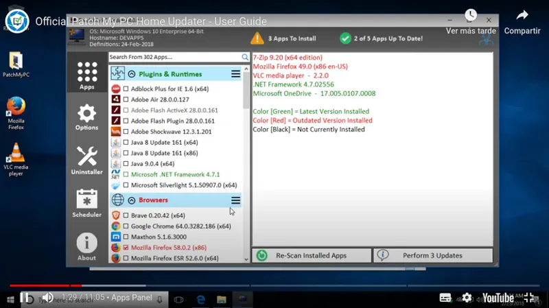 Interfaz principal - PatchMyPC.